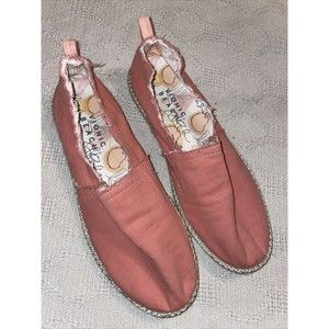 Vionic Beach Casual Slides Women’s Size 11 Medium Pink Fabric Slip On Comfort
